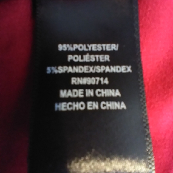 MSK Rhinestone Detail Flare Sleeve Red Top Size XL Mobwife Glam Eveningwear - Picture 6 of 11